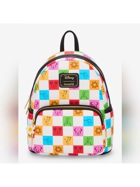 NWT Loungefly Disney Mickey And Friends Checkered Mini
Backpack
